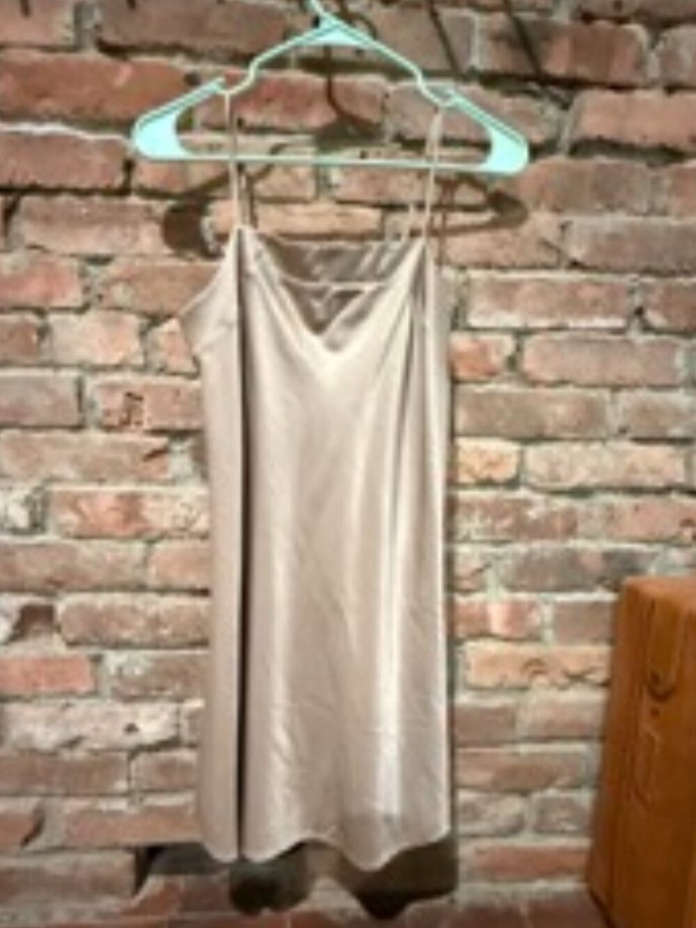 Abercrombie satin spaghetti strap mini dress